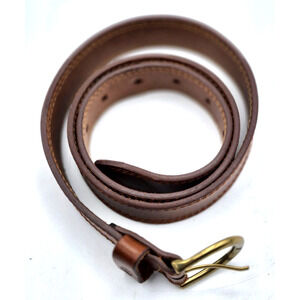 Dickies Cognac Brown Leather Belt Mens Medium Made in Guatemala